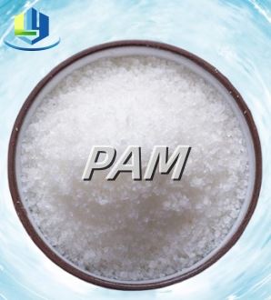 APAM anionisch polyacrylamide poeder in stapelen werk