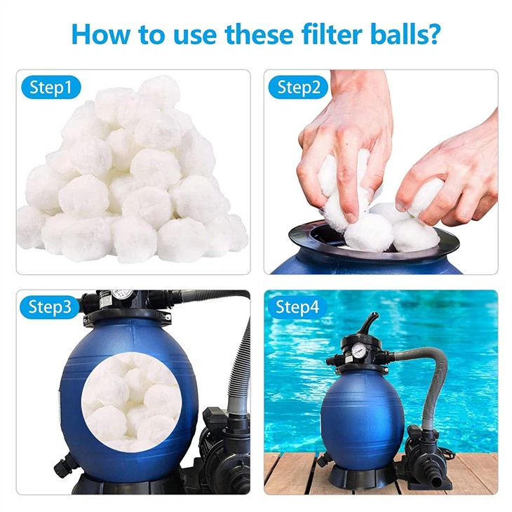 Polyester Fiber Filter Balls For Swimming Pool