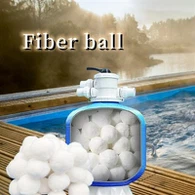 50-60mm Terugspoelbare schone polyestervezelfilterbal voor zwembadwaterbehandeling50-60mm