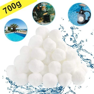 700 g filterbal komt overeen met 25 kg zand