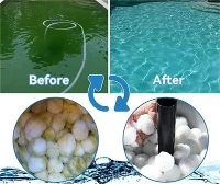 700g zwembadfilterballen Waterbehandeling Herbruikbare hernieuwbare milieuvriendelijke polyester filterballen