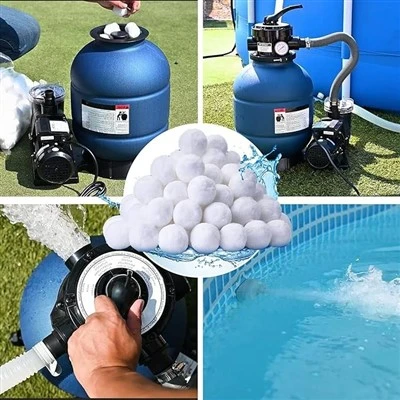 Schonere filtratie en perfecte zwembadfiltervezelbal