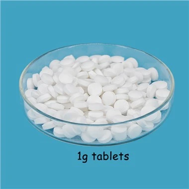 Bruisende chloortabletten voor snelle en effectieve waterzuivering