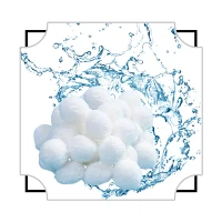 Hoge kwaliteit gebundelde vezelbal 50 mm industriële kwaliteit voor waterbehandeling Polyester vezelbal voor kussen en kussen