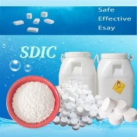 25 kg korrelig 8-30 mesh-poeder natriumdichloorisocyanuraat chemicaliën voor waterbehandeling SDIC