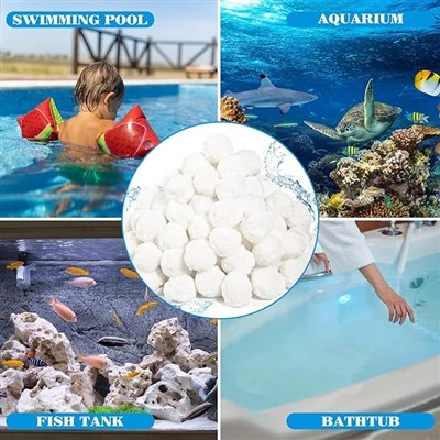 Aquarium Filterball Zandvervanging Polyestervezel Ballenbad Filterreinigingsbal